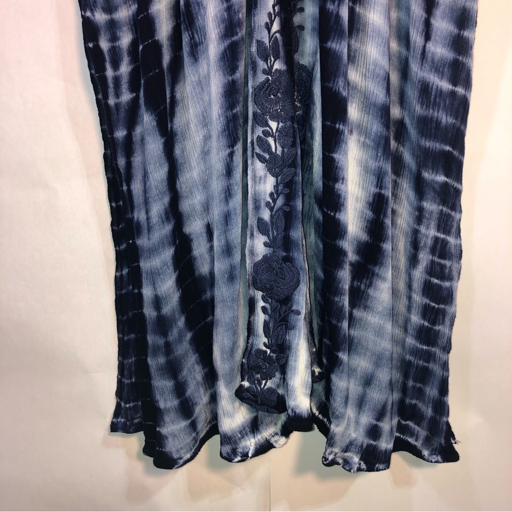 Torrid Boho Tie Dye Floral Embroidered Beach Cover Up - Picture 3 of 16